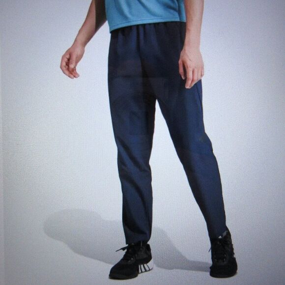 ADIDAS Mens Woven Pants Sz M Ink Dk Navy Blue Athletic Gym Workout Training NWT - Picture 1 of 12